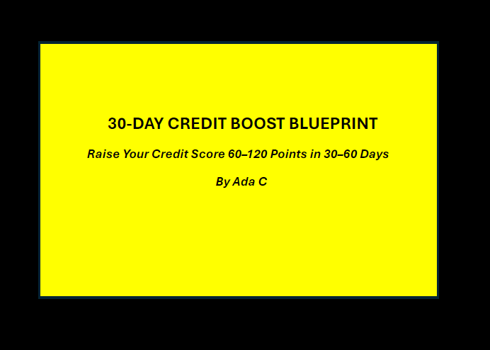 30-DAY CREDIT BOOST BLUEPRINT